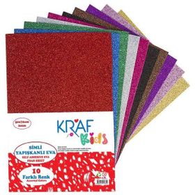 Kraf KK36 Simli Yapışkanlı 50x70 2 mm 10'lu Kids Eva