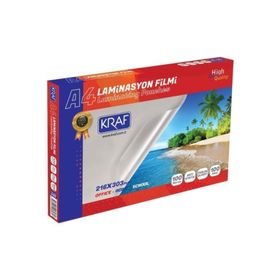 Kraf Parlak A4 100 Micron 100'lü Laminasyon Filmi