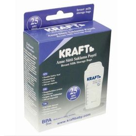 Kraft 25 Adet Süt Saklama Poşeti