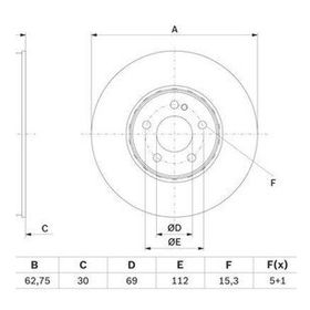Kraftvoll 07040662 Ön Fren Diski
