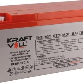 Kraftvoll 18070007 12V 150Ah 165Ah Super Plus Cd Deep Cycle Gel Akü