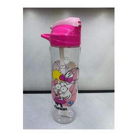 Kral Şakir 500 ml Yeşil Desenli Pipetli Tritan Matara