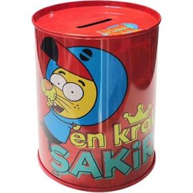 Kral Şakir KS-6258 Kırmızı Metal Kumbara