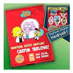 Kral Şakir Muhtişim Eğitici Kartlar - Çarpım Tablosu