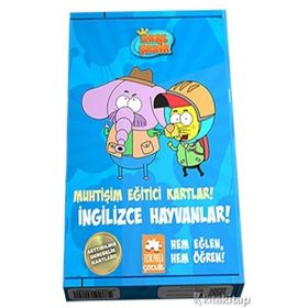 Kral Şakir Muhtişim Eğitici Kartlar - İngilizce Hayvanlar - Kolektif