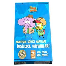 Kral Şakir Muhtişim Eğitici Kartlar - İngilizce Hayvanlar - Kolektif
