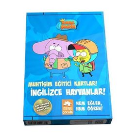Kral Şakir Muhtişim Eğitici Kartlar - İngilizce Hayvanlar - Kolektif