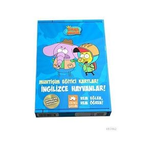 Kral Şakir Muhtişim Eğitici Kartlar - İngilizce Hayvanlar - Kolektif