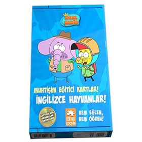 Kral Şakir Muhtişim Eğitici Kartlar - İngilizce Hayvanlar