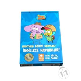 Kral Şakir Muhtişim Eğitici Kartlar - İngilizce Hayvanlar