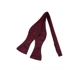 Kravatkolik AP157 Bordo Şal Desen Erkek Açık Papyon