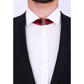 Kravatkolik Bordo Slim Damatlık Papaz Band