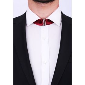Kravatkolik Bordo Slim Damatlık Papaz Band