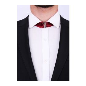Kravatkolik Bordo Slim Damatlık Papaz Band