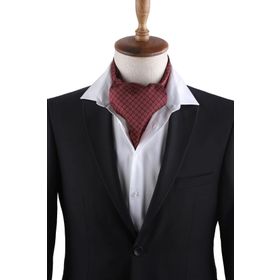 Kravatkolik K449 Bordo Motif Desen Erkek Fular