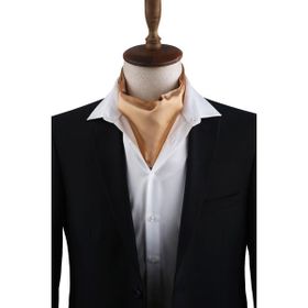 Kravatkolik K570 Bej Düz Ascot Fular