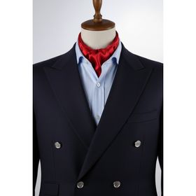 Kravatkolik K573 Kırmızı Düz Ascot Fular