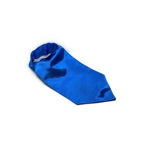 Kravatkolik K575 Mavi Düz Ascot Fular