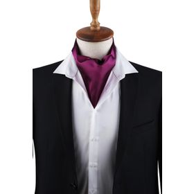 Kravatkolik K576 Mor Düz Ascot Fular