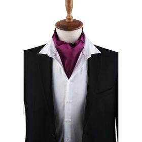 Kravatkolik K576 Mor Düz Ascot Fular