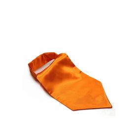 Kravatkolik K579 Turuncu Düz Ascot Fular