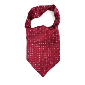 Kravatkolik K592 Bordo Çiçek Desen Erkek Fular