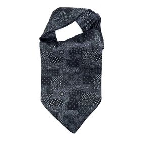 Kravatkolik K595 Siyah Füme Motif Desen Erkek Fular
