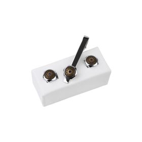 Kravatkolik KD967 Gümüş Renk Kol Düğmesi ve Kravat İğnesi Set