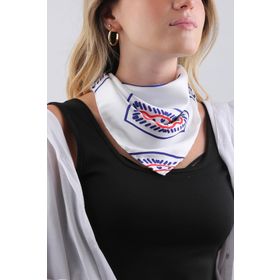 Kravatkolik KDNF09 Beyaz Motif Desen Fular
