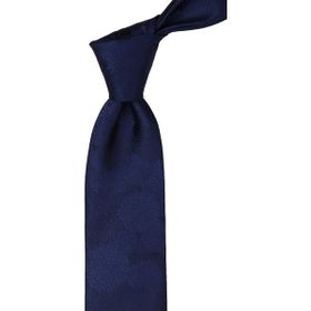 Kravatkolik KK10465 Lacivert Çiçek Desen Mendilli Klasik Kravat