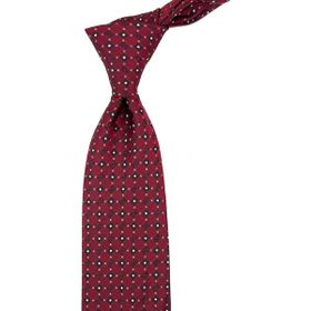 Kravatkolik KK11152 Bordo Küçük Desen Mendilli Klasik Kravat