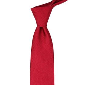 Kravatkolik KK9267 Kırmızı Kendinden Desen Mendilli Klasik Kravat