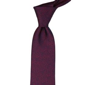 Kravatkolik KK9391 Bordo - Lacivert Kum Desen Mendilli Klasik Kravat