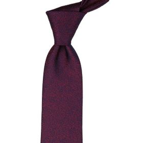 Kravatkolik KK9391 Bordo - Lacivert Kum Desen Mendilli Klasik Kravat