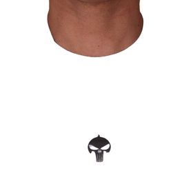 Kravatkolik KLY106 Gümüş Skull Kolye