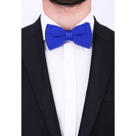 Kravatkolik ÖR11 Saks Mavi Örgü Papyon