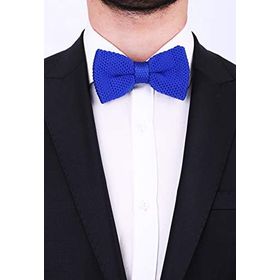 Kravatkolik ÖR11 Saks Mavi Örgü Papyon