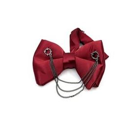 Kravatkolik P1041 Bordo Zincirli Damatlık Papyon