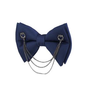Kravatkolik P1042 Lacivert Zincirli Damatlık Papyon
