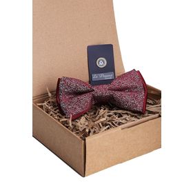 Kravatkolik P1101 Bordo Kum Desen Papyon