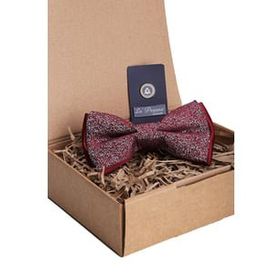 Kravatkolik P1101 Bordo Kum Desen Papyon