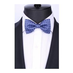 Kravatkolik P121 Motif Desen Mavi Papyon