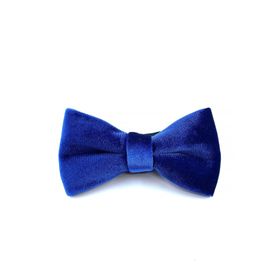 Kravatkolik P1688 Saks Mavi Kadife Papyon