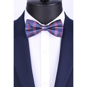Kravatkolik P182 Lacivert Ekose Desen Papyon