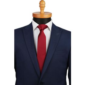 Kravatkolik SK5029 Bordo Slim Düz Saten Kravat
