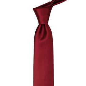 Kravatkolik SK5029 Bordo Slim Düz Saten Kravat