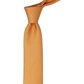 Kravatkolik SK7587 Sarı Nokta Desen Slim Kravat