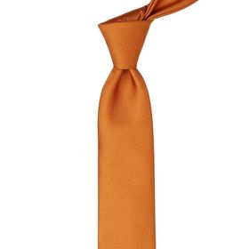 Kravatkolik SK7595 Koyu Sarı Nokta Desen Slim Kravat