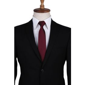 Kravatkolik SK7596 Bordo Nokta Desen Slim Kravat