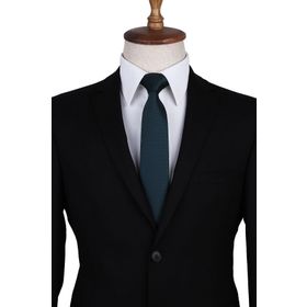 Kravatkolik SK7598 Yeşil Nokta Desen Slim Kravat